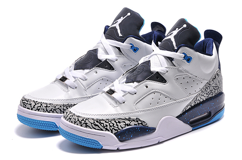 2015 White Blue Jordan Son of Mars Low Shoes